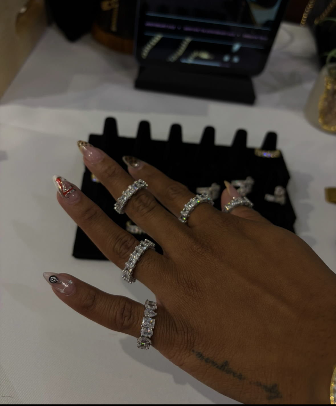 Heart diamond ring