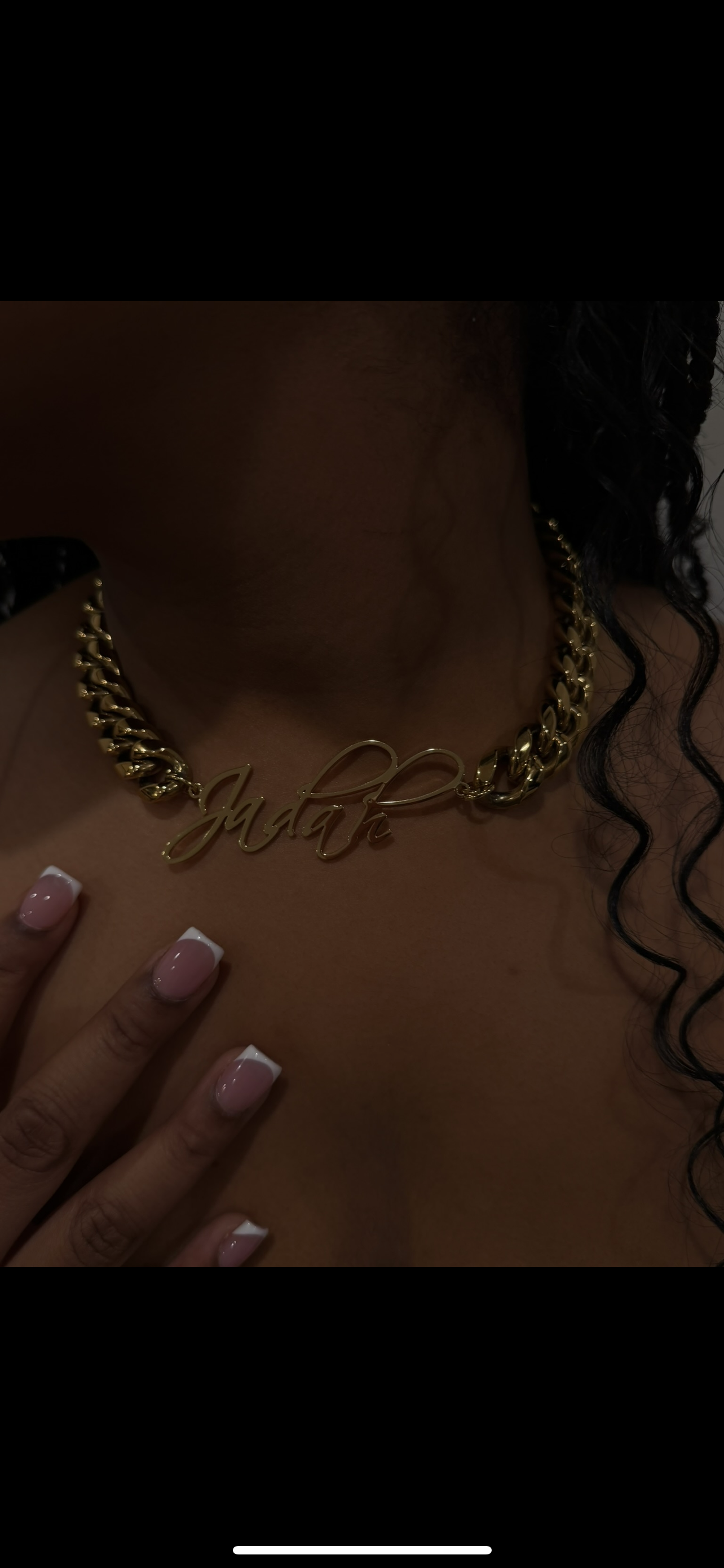 Customized Stainless Steel Name Necklace – 1.6CM / 1.2CM Cuban Chain