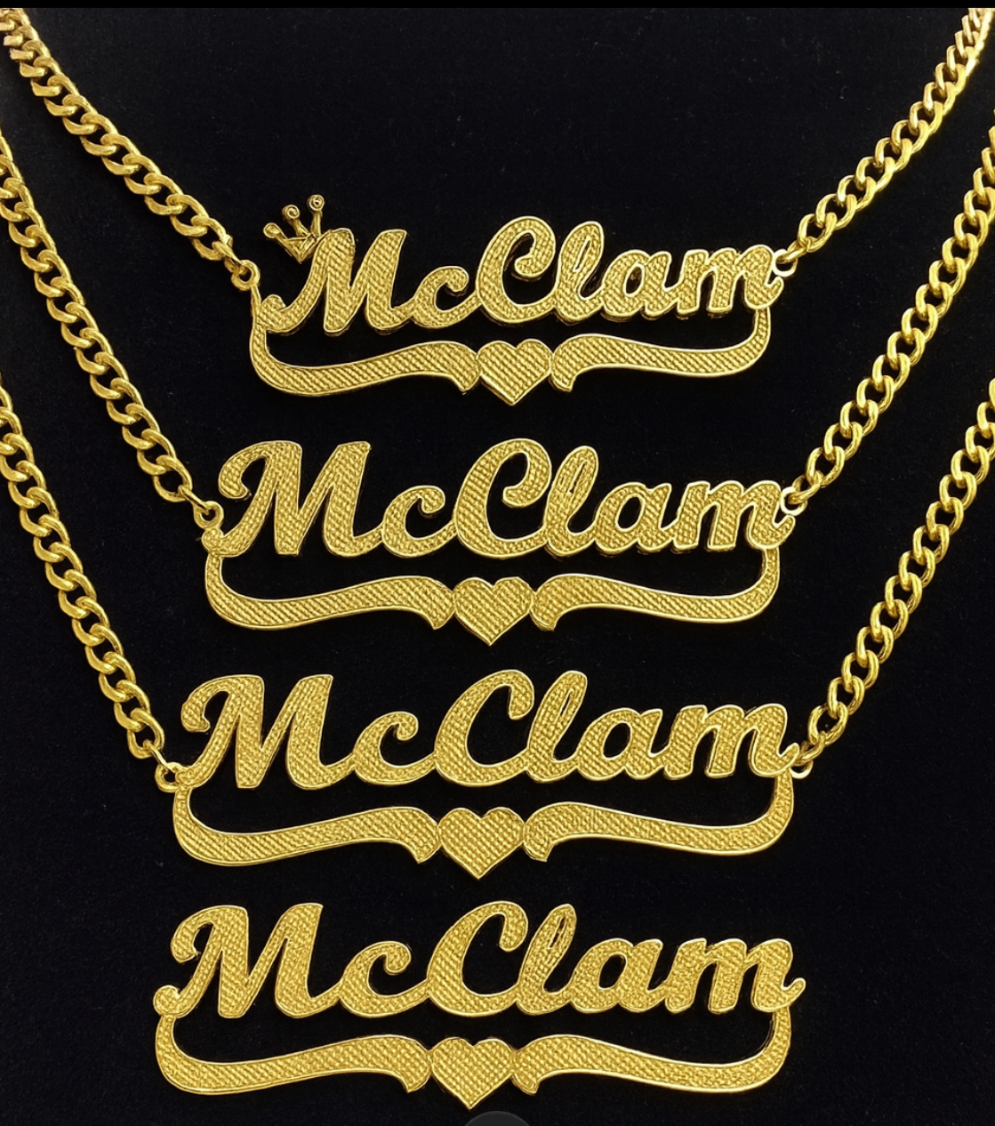CUSTOM NAME NECKLACE - GOLD PLATING
