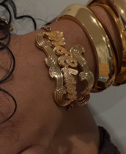 Custom Chain Name Bracelet Gold Personalized Jewelry Gift